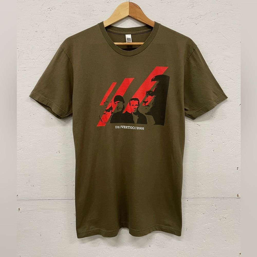 Vintage 2005 U2 Band Vertigo Tour Double-Sided Tee, Size M